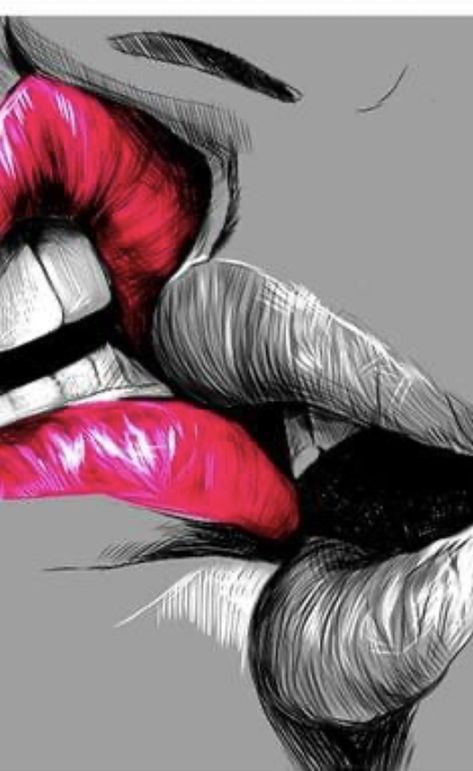 Cherry Sorbet, Sarcastic Wallpaper, Lip Artwork, Pop Art Lips, Lips Art Print, Helloween Wallpaper, Female Lips, Lips Art, Body Art Photography