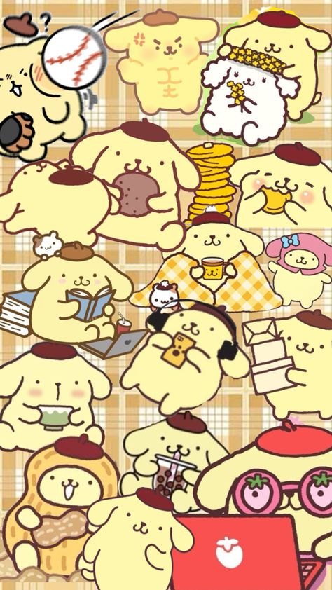 #pompompurin #pompom #sanrio #wallpaper #sanriowallpaper #pompompurinwallpaper Pompom Sanrio, Sanrio Wallpaper, Your Aesthetic, Connect With People, Creative Energy, Bears, Energy