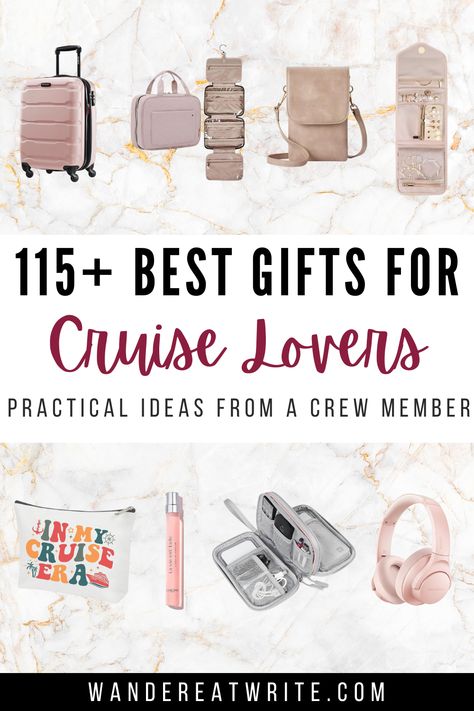 Looking for the best gifts for cruise lovers? Get 115+ cruise gift ideas in this list, from Christmas gifts to gifts for first time cruisers. Whether you're looking for cruise gifts for women or just the cruise essentials, this curated list from a crew member has everything needed to surprise the cruisers in your life! /cruise gift ideas | cruise gift basket ideas | cruise gifts for women | best gifts for cruisers | christmas gifts for cruisers | gifts for first time cruisers | cruise essentials How To Gift A Cruise For Christmas, Cruise Gift Basket, Cruise Gift Ideas, Travel Jewelry Organizer Cases, Antarctica Cruise, Survival Kit Gifts, Top Cruise, Cruise Gifts, Christmas Cruises