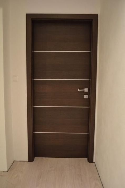 Single Main Door Designs, Veneer Doors, Flush Door Design, Single Door Design, Door Design Photos, Front Door Design Wood, Theater Design, Laminate Doors, Blue Bonnet