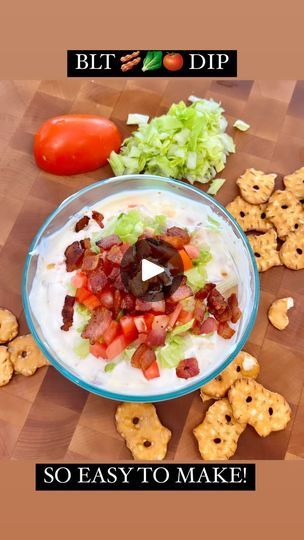 4.6K views · 681 reactions | BACON, LETTUCE, TOMATO DIP!!!! This is so good and so easy to make!! Impress your guests with this one!!!
1 cup mayo, 1 cup sour cream, cooked bacon, 2 roma tomatoes, ranch seasoning, a little bit of iceberg lettuce! #ChipDip #Reels #BLT | Ryan Armendariz | Chela Rivas · Disco Love (Instrumental) Tablet Recipe, Blt Dip, Bacon Lettuce Tomato, Savory Dips, Recipes Dips, Tomato Dip, Lamb Stew, Superbowl Snacks, Iceberg Lettuce