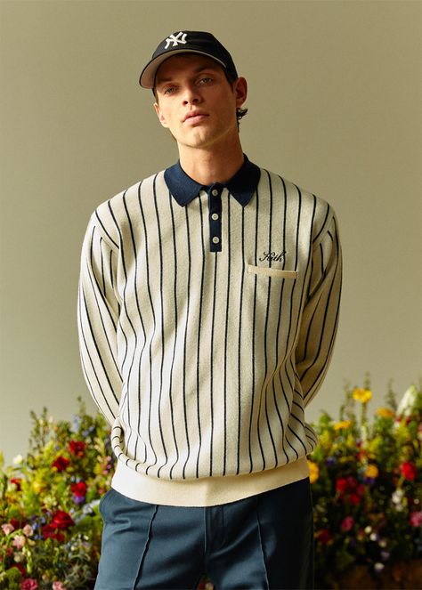 F Men, Yankees Cap, Steve Buscemi, Deep Winter, Golf Fashion, Streetwear Men Outfits, Rugby Shirt, Golf Outfit, Fashion Sketches