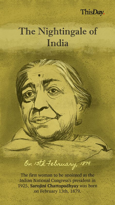 Imagine being a role model for multiple generations of women, having women’s day celebrated on your birthday due to your courage, conviction and assertiveness. This is what Sarojini Naidu was like. Sociology Project, February Special Days, Sarojini Naidu, Art Competition Ideas, Generations Of Women, The Nightingale, Visual And Performing Arts, Eyes Emoji, Art Competitions