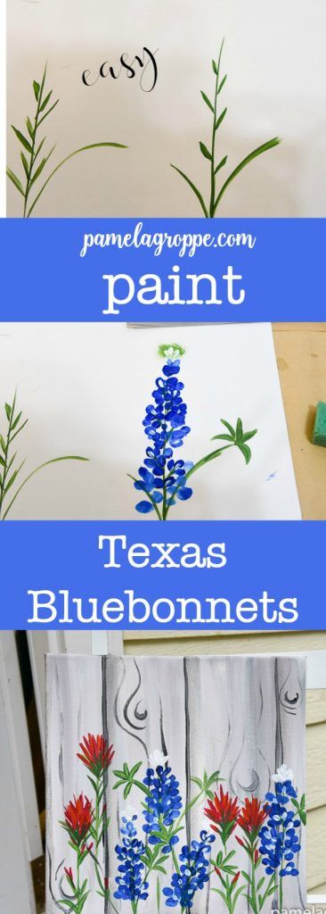 Paint Texas Bluebonnets, an easy painting tutorial for these fabulous flowers of Spring. Easy enough for beginners. Flowers Drawing Easy, Animation Anatomy, Easy Painting Tutorials, Faces Anatomy, Bluebonnet Painting, Indian Paintbrush Flowers, Easy Flower Drawings, Beginners Painting, Indian Paintbrush