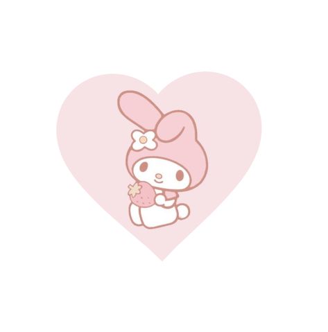 My Melody Holding Sign, My Melody Holding Heart, Sanrio Heart Icon, Sanrio Heart, My Melody Icon, Ios Background, Melody Icon, Pink Heart Emoji, Sanrio Mymelody