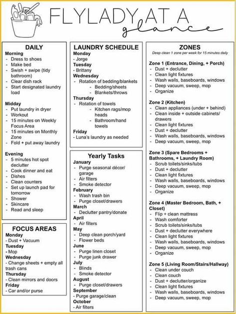 Flylady Cleaning Schedule Printable, Fly Lady Cleaning Schedule Zones, Adult Cleaning Schedule, Lazy Cleaning Schedule, Fly Lady Control Journal Free Printables, Fly Lady Zones, Fly Lady Cleaning Schedule, Flylady Cleaning Schedule, Cleaning Zones