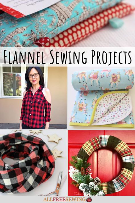 Flannel Sewing Projects, Flannel Scraps, Flannel Fabric Projects, Winter Sewing, Baby Flannel, Fall Sewing, Sewing Projects Free, Fall Flannel, Shirt Sewing Pattern