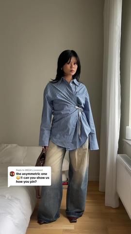 how to tie a button front shirt, super easy! #styletips #fashionhacks ... | TikTok