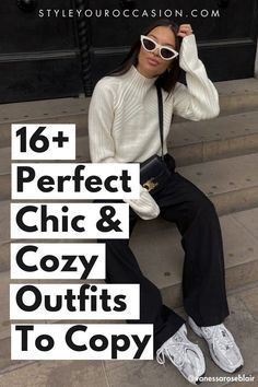 Cute Cool Weather Outfits Casual, Cozy Sheek Outfits, Winter Black Outfits Aesthetic, Winter Comfy Outfits 2024, Cali Winter Outfits Casual, Library Outfits Winter, Casual Sunday Outfit Fall Lazy Days, Comfy Chic Winter Outfits, Cute Weekend Outfits Fall