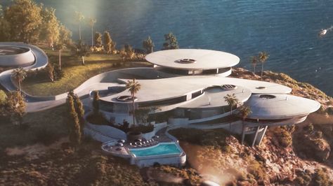 Casa do filme "Homem de ferro" - Iron Man movie house 2013 screenshot Tony Stark House, Iron Man House, Futuristic House, Iron Man Movie, Modern Mansion, House Blueprints, Luxury Homes Dream Houses, Futuristic Architecture, Tony Stark