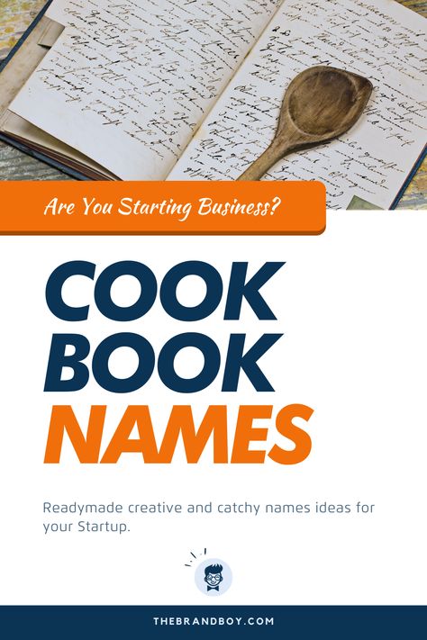 Cooking is much more than a task. It is something beyond hobby and passion. One can compare it to art. So, when art is assembled in process form, it forms a cookbook in this case.  #BusinessNames #CatchyNames #NamesIdea #SmallBusinessNames #CookbookNames Recipe Book Name Ideas, Cookbook Names Ideas, Cook Book Names Ideas, Fannie Farmer Cookbook, Cooking Journal, Recipe Design, Business Name Generator, Family Recipe Book, Homemade Cookbook