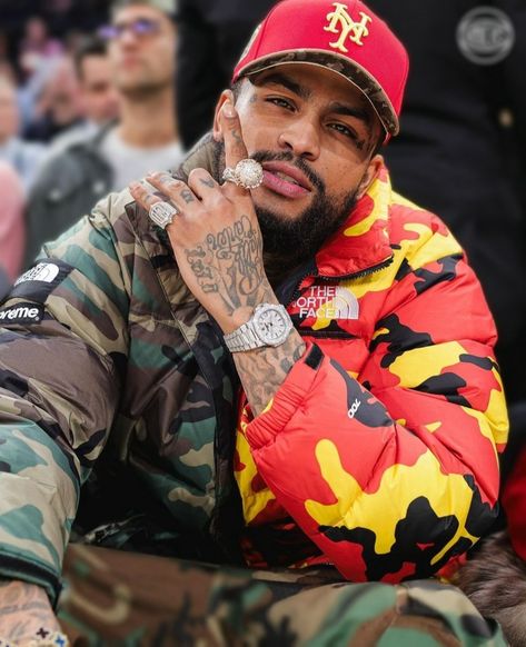 Dave East Instagram, David East, Bae Style, Dave East, Nba Fashion, Mens Photoshoot Poses, Real Hip Hop, Black Men Street Fashion, Dope Outfits For Guys