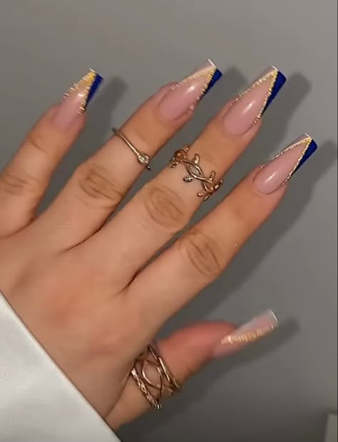 Pink Coffin Shape Nails, Elegant Touch Nails, Gold Acrylic Nails, Blue Acrylic Nails, Ombre Acrylic Nails, Coffin Shape Nails, Long Acrylic Nails Coffin, Acrylic Nails Coffin Pink, Coffin Nails Long