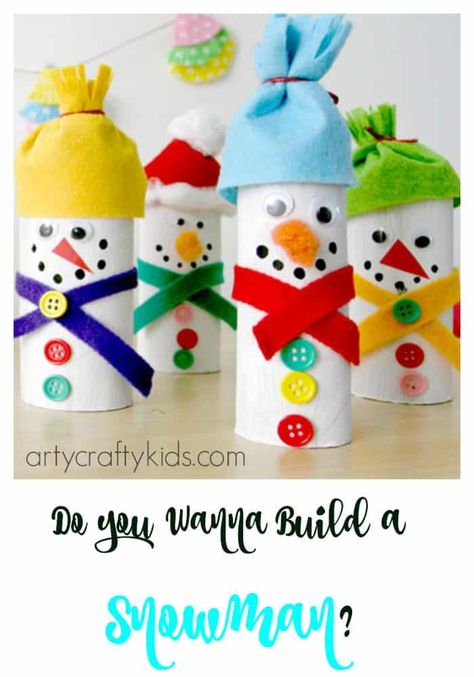 Paper Roll Snowman Paper Snowman, Snowman Art, Creation Station, Christmas Crafts For Kids To Make, Cute Paper, Children Christmas, Craft Christmas, Fun Christmas Crafts, Winter Crafts For Kids