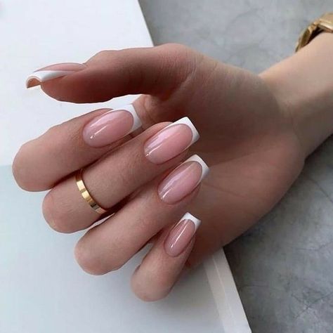 Nagel Tips, French Tip Acrylic Nails, Pearl Nails, Neutral Nails, Minimalist Nails, Dream Nails, Classy Nails, Pretty Acrylic Nails, Chic Nails