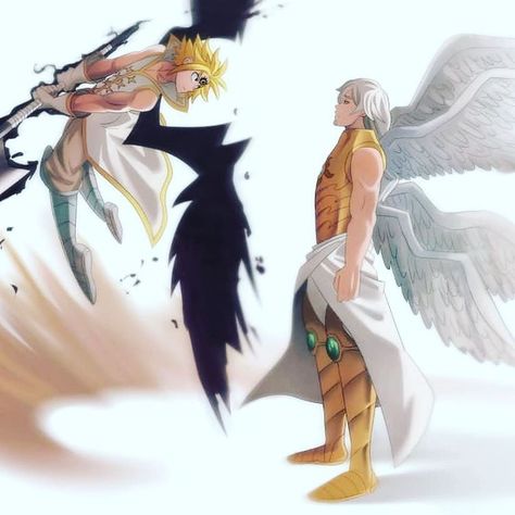 F͙ A͙ I͙ T͙ H͙ 💔 💔 on Instagram: “Meliodas vs Mael🌝🌚🌝🌚🌝🌚 Light vs Dark🌘 • • Credits go to the wonderful artist @jourd4n_ ♡♡ thank you for this! • • 🌹 No tags here ^-^…” 7deadly Sins, Four Archangels, Meliodas And Elizabeth, Pokemon Champions, 7 Sins, Seven Deady Sins, Writing Fantasy, Seven Deadly Sins Anime, 7 Deadly Sins