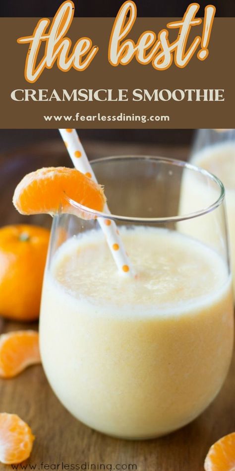 Healthy Orange Creamsicle Smoothie, Low Carb Fruit Smoothie, Orange Cream Smoothie, Orange Creamsicle Smoothie Recipe, Oat Milk Smoothie, Frozen Fruit Smoothie Recipes, Orange Creamsicle Smoothie, Make Popsicles, Healing Smoothie