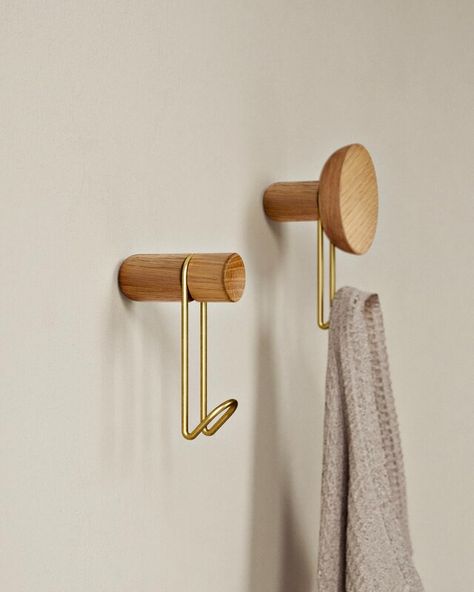 Copyright © Finnish Design Shop, 2004–2023. All rights reserved. Bathroom Sink Storage, Black Hook, Hanger Design, Wall Hangers, Metal Hooks, Solid Walnut, Satin Brass, Floor Lights, Metallic Paint