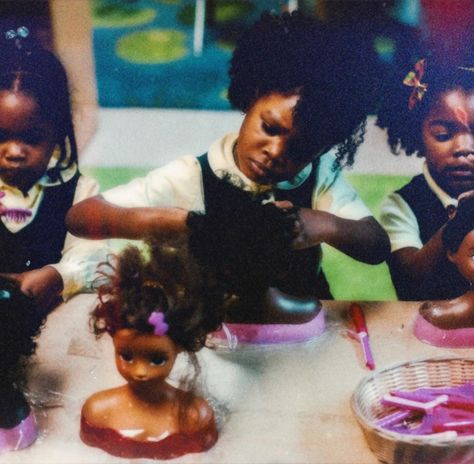 — 𝓑𝓛𝓐𝓒𝓚 𝓖𝓘𝓡𝓛𝓗𝓞𝓞𝓓 💕👧🏾 | ahhh, black girlhood. the simpler times of the days of my childhood. wouldn’t trade it for the world. 𓊆ྀི❤︎𓊇ྀི 🧸🎀 edited by me. ♡ photo credits to: pinterest. ♡ 🏷️ | #girlhood #blackgirls #blackgirlhood #blackhair #blackhairstyles #dolls #blackdolls #bratz #bratzvideogames #myscene #bows #hairstore #thecheetahgirls #disneychannel #dcoms #1990s #90s #2000s #00s #y2k #houseofvintagewoc #filmsbratz Black Childhood Aesthetic, Jamaican Aesthetic, Black Childhood, Y2k Childhood, Soulaan Culture, Black Nostalgia, Zine Project, Black Girlhood, Sustained Investigation