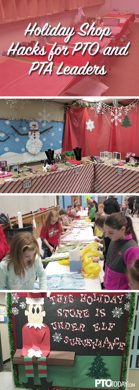 School Christmas Presents, Pto Events, Pta Organization, School Holiday Shop, Penguin Patch, Pto Today, Christmas Fair Ideas, Pta Fundraising, Pta Ideas