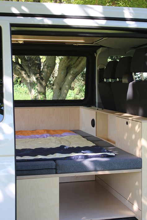 T6 Volkswagen camper conversion. ⁠ Sigma layout, available on our online configurator. Bespoke layout where every detail matters. Always with the same goals : a simple and closer to nature living experience.⁠ #vanaménagé #camperbuild #vanconversion #camperdesign #vanbuildinprogress #t6vwcamper #t6aménagé #vwcamper #vaninterior #vanfurniture Delica Van, Nature Living, T5 Camper, Volkswagen Camper, Build A Camper Van, Build A Camper, Van Interior, Camper Conversion, Car Ideas