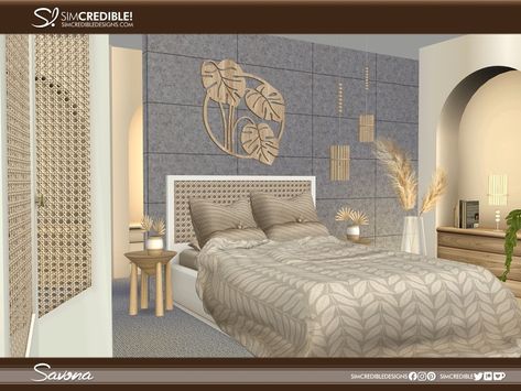 The Sims Resource - Savona Extras [patreon] Sims Bathroom, Asian Bedroom, Unique Headboards, Cc Mods, Sims 4 Bedroom, Sims 4 Body Mods, Plant Table, Woman Bedroom, Sims 4 Mods Clothes