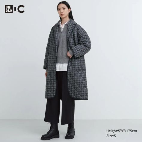 UNIQLO : C Warm Padded Oversized Coat | UNIQLO UK Oversized Coat, Oversized Silhouette, Modern Fabric, Women's Coats & Jackets, Coat Fashion, Upper Body, Uniqlo, Outfit Inspirationen, Modern Woman