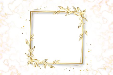 Gradient golden luxury frame template | Premium Vector #Freepik #vector #gold-template #golden-template #elegant-luxury #luxury-template Modern Floral Wedding Invitations, Art Deco Frames, Luxe Logo, Vector Gradient, Frame Background, Golden Wedding, Elegant Frame, Frame Collection, Frame Template