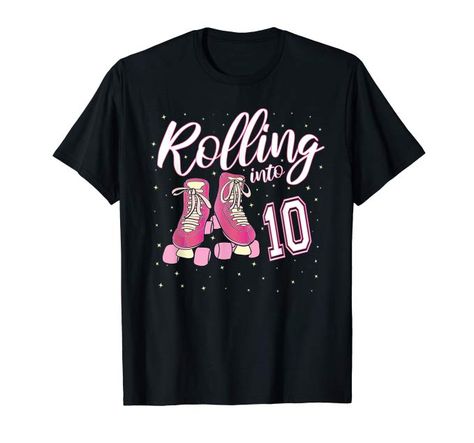 Girls 9th Birthday, 6th Birthday Girls, Girls Roller Skates, Skate Birthday, Skate T Shirts, Family Shirts Matching, Matching Outfit, Princess Girl, Roller Skate