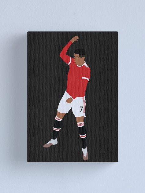 "Cristiano Ronaldo 7 Man United Return" Canvas Print by Jackshun | Redbubble Cristiano Ronaldo Canvas Painting, Ronaldo Painting Easy, Ronaldo Canvas Painting, Cristiano Ronaldo Painting, Football Canvas Painting, Football Painting, Football Paintings, Football Canvas, Architecture People