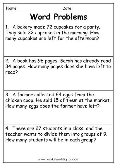 Year 3 Worksheets, Word Problems For 1st Grade, Teacher Rp, 4th Grade Worksheets, Diy Experiments, School Sheets, Homeschool Worksheets Free, Maths Worksheet, 6th Grade Worksheets