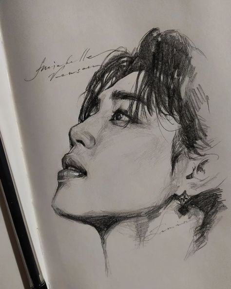 Jimin Sketch, Reason To Live, Pen Art Work, Concept Art Tutorial, Portraiture Drawing, Beauty Art Drawings, Kpop Drawings, Cool Wallpapers Art, Bts Drawings