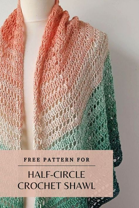 Circle Shawl, Circle Crochet, Crochet Prayer Shawls, Crochet Shawl Free, Crocheted Shawl, Crochet Shawl Pattern, شال كروشيه, Popular Crochet, Basic Stitches