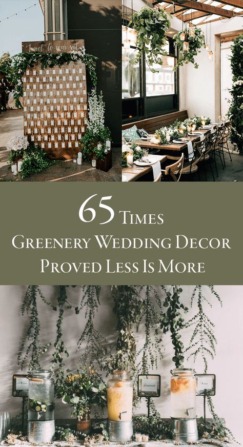 Get inspired by these greenery wedding decor ideas that take your decor to the next level in an unexpected way. Greenery Wedding Centerpieces, Garland Wedding Decor, Greenery Wedding Decor, Colorful Wedding Flowers, Classic Wedding Decorations, Country Wedding Decorations, Wedding Reception Flowers, Wedding Decor Ideas, Spring Wedding Inspiration