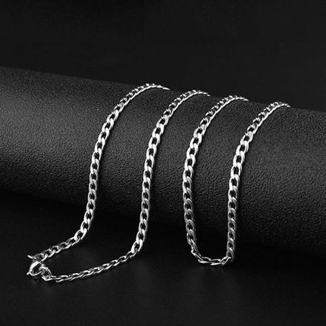 Stainless Steel Chain Necklace Men Women Fashion Jewelry - Temu Hip Hop Chains, Stainless Steel Chain Necklace, Neck Accessories, Party Necklace, Silver Accessories, Silver Chain Necklace, Trendy Jewelry, Fashion Accessories Jewelry, Metal Necklaces