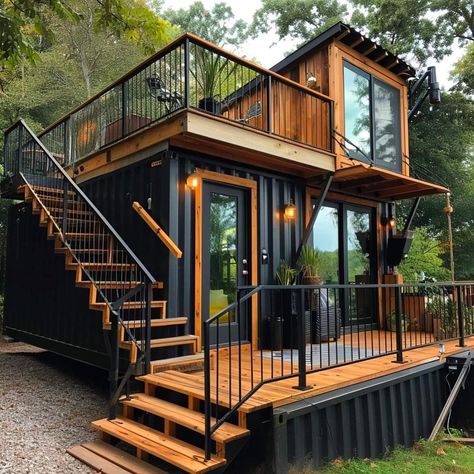 Chase Furniture, Shipping Container Home Designs, Shipping Container House Plans, Modern Small House Design, Shipping Container Home, Best Tiny House, Container House Plans, Casa Container, Shipping Container House