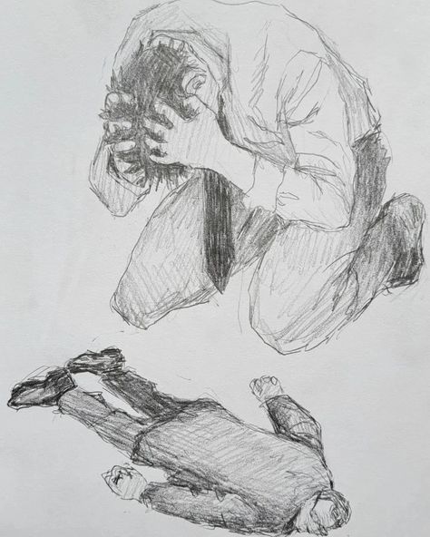 Man Begging On His Knees Aesthetic, Injured Man Drawing, On Their Knees Pose Reference, Person On Their Knees Reference Drawing, Person Hunched Over Drawing Reference, Hands On Knees Reference, Person Dodging Reference, How To Draw Someone On Their Knees, How To Draw Someone Crouching