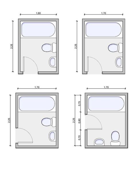 Bathroom Layout Design | by putra sulung | Medium Small Bathroom Floor Plans, Small Bathroom Plans, Bathroom Design Plans, Bathroom Layout Ideas, Bathroom Layout Plans, Mini Bad, Very Small Bathroom, Simple Bathroom Designs, Small Bathroom Layout