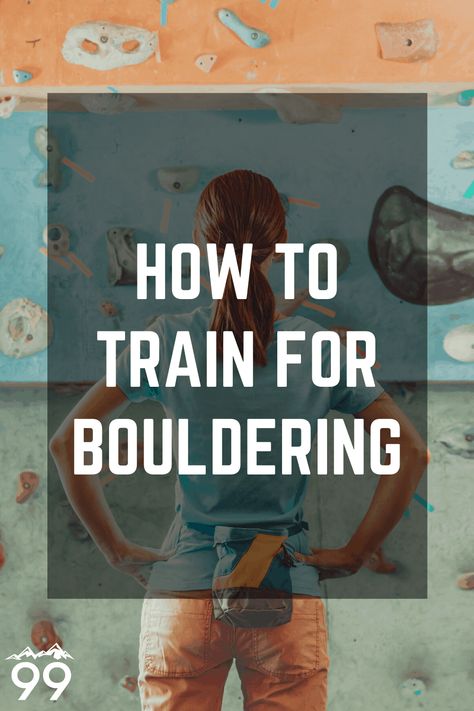 Our ultra-popular bouldering training guide for beginners! We include our hand-picked workouts, exercises, and training programs to help you get STRONG! Learn how to boulder better with simple tips for topics from hangboarding to shoulder workouts -- whether you're at the climbing gym or outdoors. All these exercises are great for rock climbing too! Training For Climbing, Climbing Workout Training, Rock Climbing Workout Beginner, Rock Climbing For Beginners, Rock Climbing Techniques, Rock Climbing Women, Boulder Climbing, Rock Climbing Workout, Rock Climbing Training