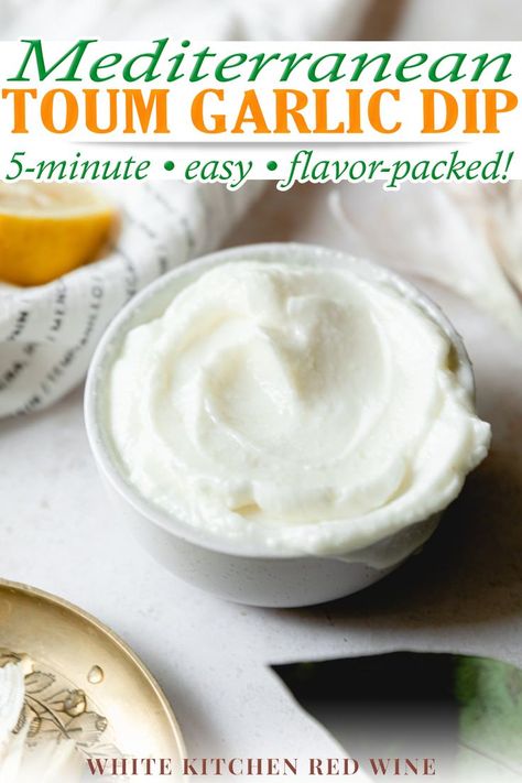 Lebanese Garlic Paste, Mediterranean Garlic Paste, Pita Jungle Garlic Dip Recipe, Whipped Garlic Sauce, Healthy Garlic Dip, Greek Garlic Dip, Garlic Spread Lebanese, Creamy Garlic Dip, Homemade Garlic Dip