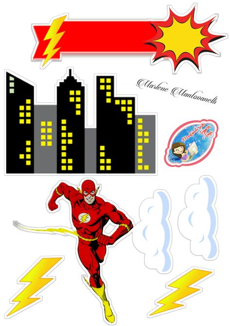 Cake Superhero, Flash Cake, Power Ranger Birthday, Power Ranger, 3d Cards, 12th Birthday, Superhero Theme, The Flash, Power Rangers