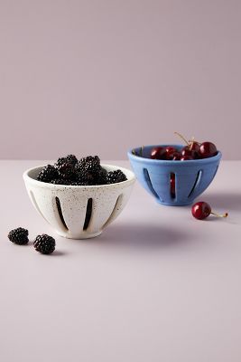 Shop the Cottage Berry Basket at Anthropologie today. Read customer reviews, discover product details and more. Easy Ceramic Ideas For Beginners, Ceramics Easy Ideas, Kitchen Pottery Ideas, Useful Ceramic Projects, Ceramics Beginners, Things To Make In Ceramics, Ceramics For Beginners, Slab Ceramics Ideas, Berry Bowls Pottery