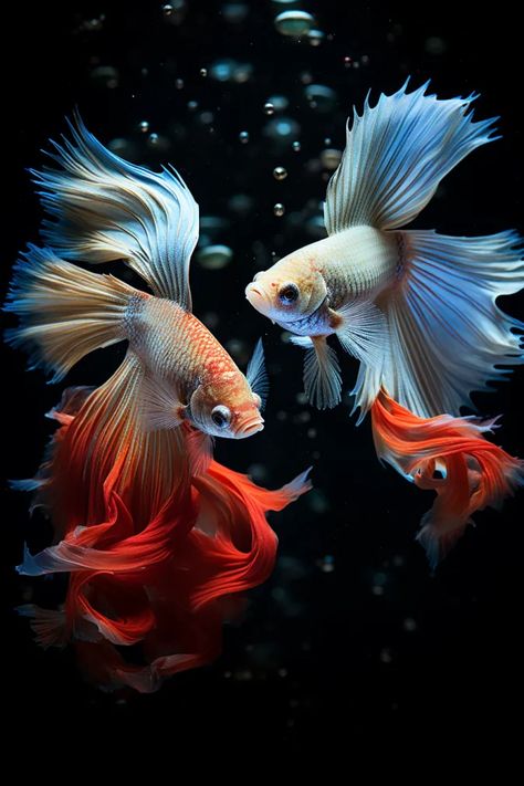 Explore why betta fish fight. Uncover the reasons behind their fights and learn how to promote a harmonious tank environment. #bettafishfight #bettafish #betta Fish Videos, Fighter Fish, Aquatic Art, Exotic Animals, Two Fish, Fishing Videos, Betta Fish, Exotic Pets, Zebras