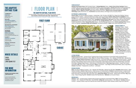 Southern Living Adaptive Cottage, Southern Home Magazine, Southern Living Cove Cottage, Southern Living Idea House 2020 Floor Plan, 2021 Southern Living Idea House, Southern Living Magazine, Salty Dog, Southern Living, Plan Design