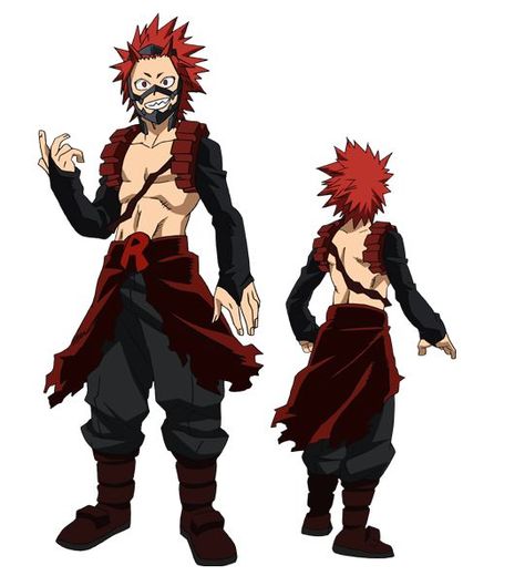 Kirishima Hero Outfit, Kirishima Full Body Picture, Kirishima Hero Costume, Mha Bakusquad, Kirishima Manga, Hero Outfit, Eijirou Kirishima, Anime Heroes, Pixel Animation