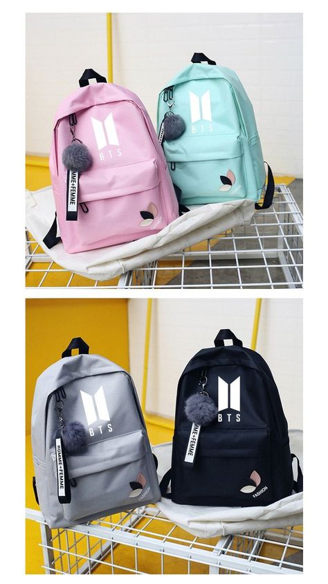 Mochila Kpop, Bts Backpack, Bts Bag, Bts Bg, Army Accessories, Bts Clothing, Stylish School Bags, Bts Twice, Bag Pack