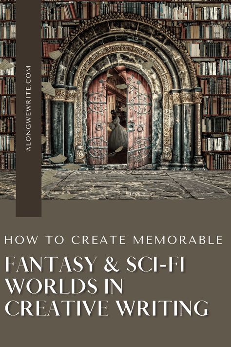 Unlock the secrets to crafting mesmerizing and unforgettable worlds in fantasy and sci-fi literature. Learn to create vivid landscapes and intricate societies that captivate readers and bring your stories to life. This comprehensive guide will take you on a journey through the essentials of world-building, helping you to develop a rich tapestry of imagination for your readers to dive into and explore. How To Write Sci Fi, Creating A Fantasy World, Sci Fi Worldbuilding, Worldbuilding Scifi, Science Fiction Writing Tips, Writing Prompts Science Fiction, Short Story Prompts, Writing Prompts Poetry, Author Tips