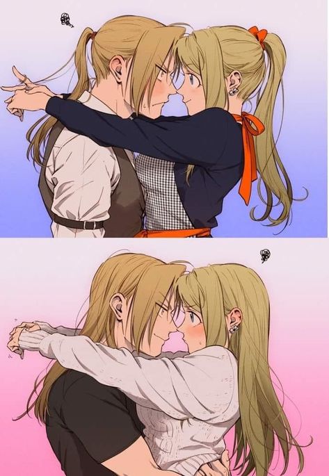 Winry And Edward, Ed And Winry, Leona League Of Legends, Fan Art Anime, Full Metal Alchemist, Fullmetal Alchemist Brotherhood, Anime Love Couple, Anime Couples Manga, Fullmetal Alchemist