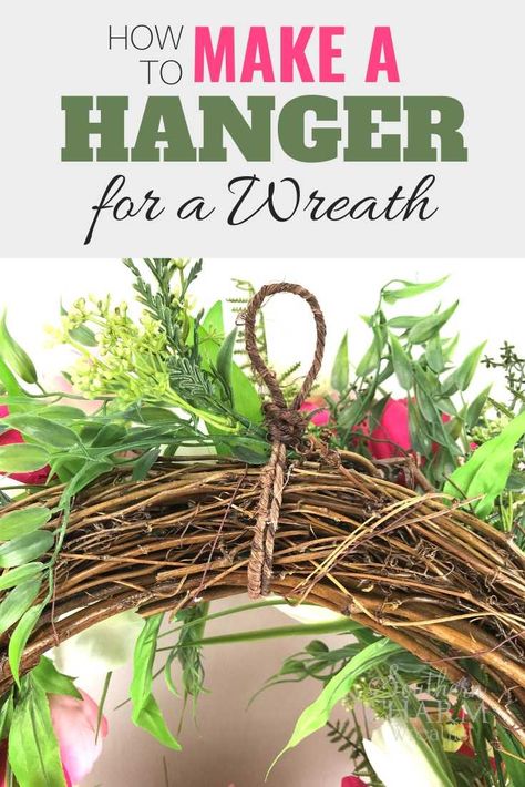 Diy Wreath Hanger, Diy Wreaths Decor, Holiday Door Wreaths, Deco Mesh Wreaths Tutorials, Silk Flower Wreaths, Make A Wreath, Deco Mesh Wreaths Diy, Mesh Wreath Tutorial, Mesh Wreath Diy