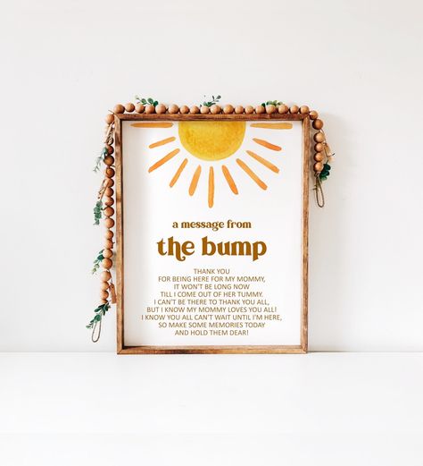 "𝐖𝐡𝐚𝐭 𝐢𝐭 𝐢𝐬: A ready-to-print file that is available for download once your payment is confirmed. The file is not editable. Sun Baby Shower Message From The Bump Sign Here Comes The Sun Retro You are My Sonshine Boho Baby Shower Sign ⭐️ INSTANT DOWNLOAD ⭐️ * You get what you see \"Sold As Is\" (NOT editable) * High resolution 300ppi, PDF file * Download on a computer ----------------------- HOW IT WORKS ----------------------- 1. Purchase this listing 2. Once payment is confirmed by Etsy Message From The Bump, Baby Shower Messages, Sunshine Baby Showers, Baby Shower Theme Decorations, Late Night Diapers, Coed Baby Shower, Strawberry Party, Here Comes The Sun, Baby Shower Fun